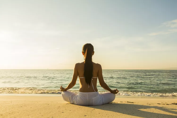 Woman doing mindfulness meditation